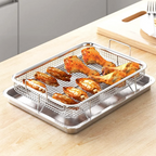 KURISU- Wadah Peniris Minyak Gorengan Crisper Tray Stainless