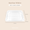 KURISU- Wadah Peniris Minyak Gorengan Crisper Tray Stainless