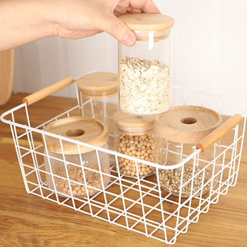 KUSUMI - Basket Keranjang Stainless Serbaguna Tempat Penyimpanan Estetik