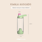 KWALA - Botol Minum Tritan 900ml BPA Free Water Bottle