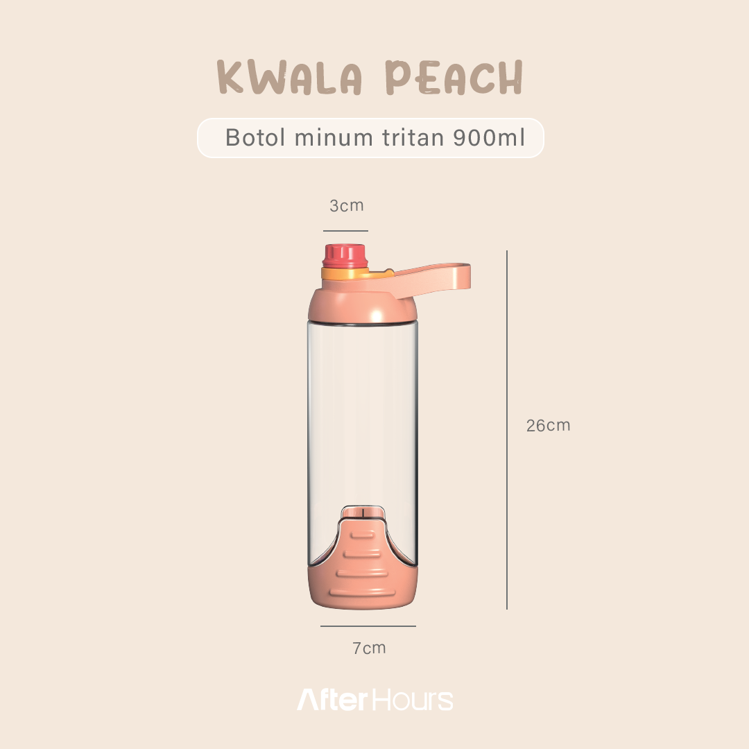 KWALA - Botol Minum Tritan 900ml BPA Free Water Bottle