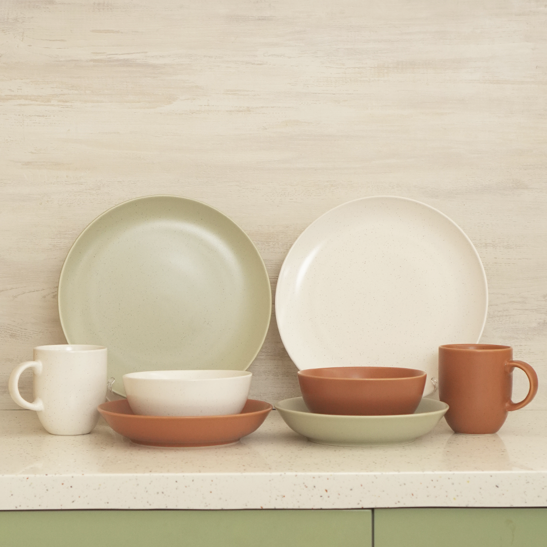 KYOKAI - Piring Mangkuk Gelas Soup Keramik Dishwasher Microwave Safe Premium