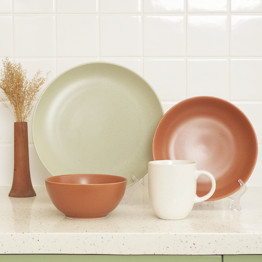 KYOKAI - Piring Mangkuk Gelas Soup Keramik Dishwasher Microwave Safe Premium