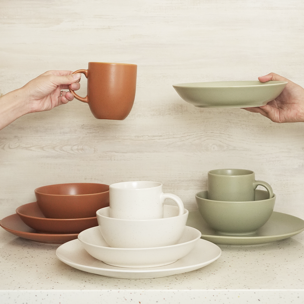 KYOKAI - Piring Mangkuk Gelas Soup Keramik Dishwasher Microwave Safe Premium