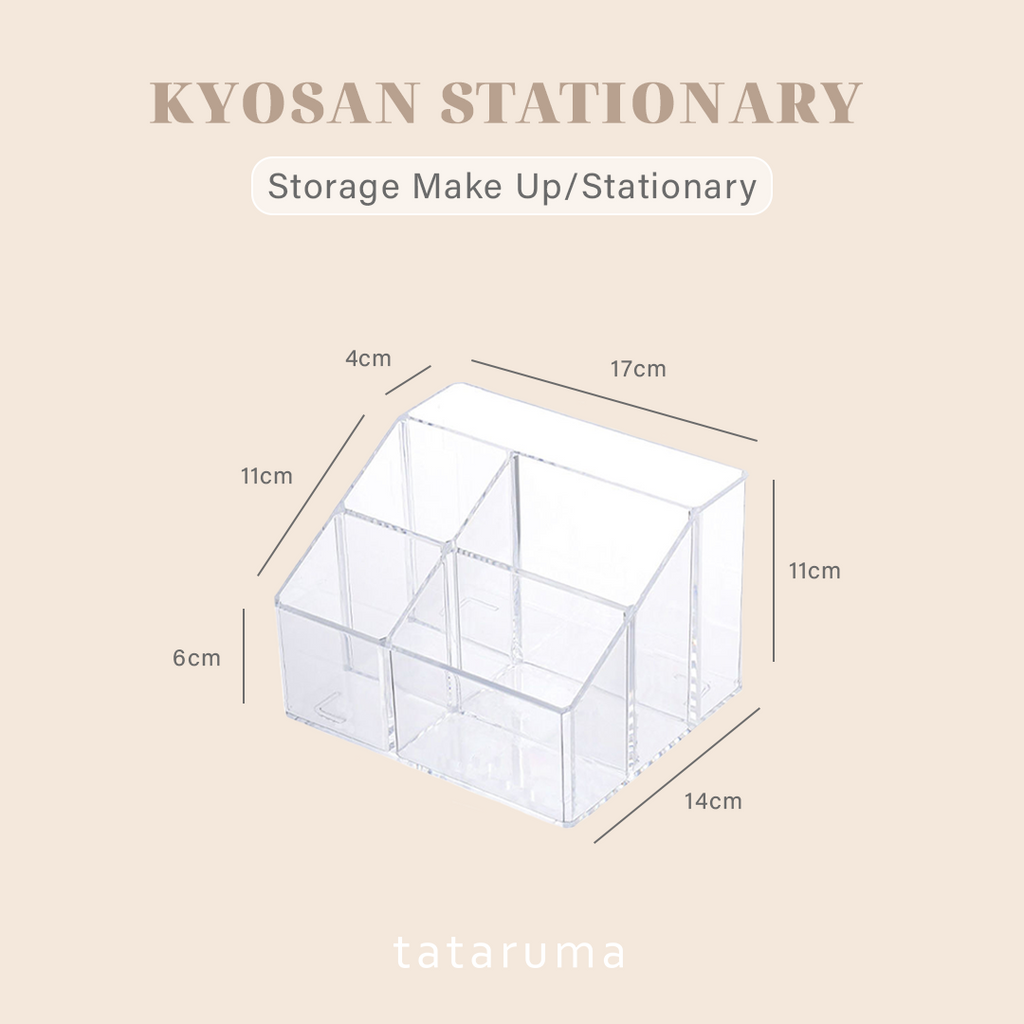KYOSAN - Storage Organizer Make Up Stationery Alat Tulis Akrilik