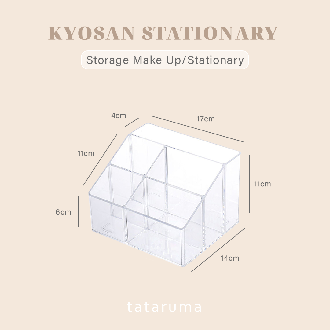 KYOSAN - Storage Organizer Make Up Stationery Alat Tulis Akrilik