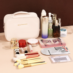 KYUBU - Pouch Tas Makeup Bersekat Tempat Kosmetik Toiletries Lightweight Travel Organizer Storage Cosmetic Bag