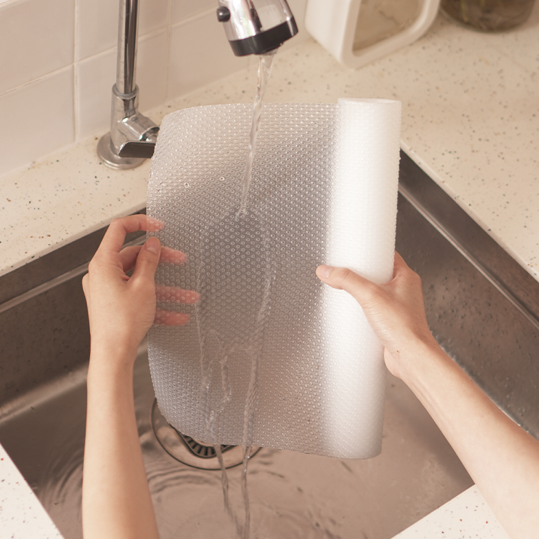 KABI - Alas Kabinet Tahan Air Anti Slip Transparan Bentol