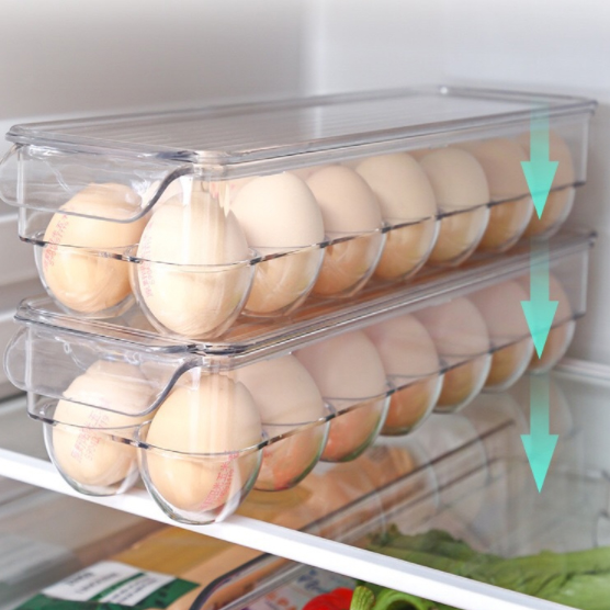 MAGO - Tempat Penyimpanan Telur Akrilik Kontainer Box Kulkas