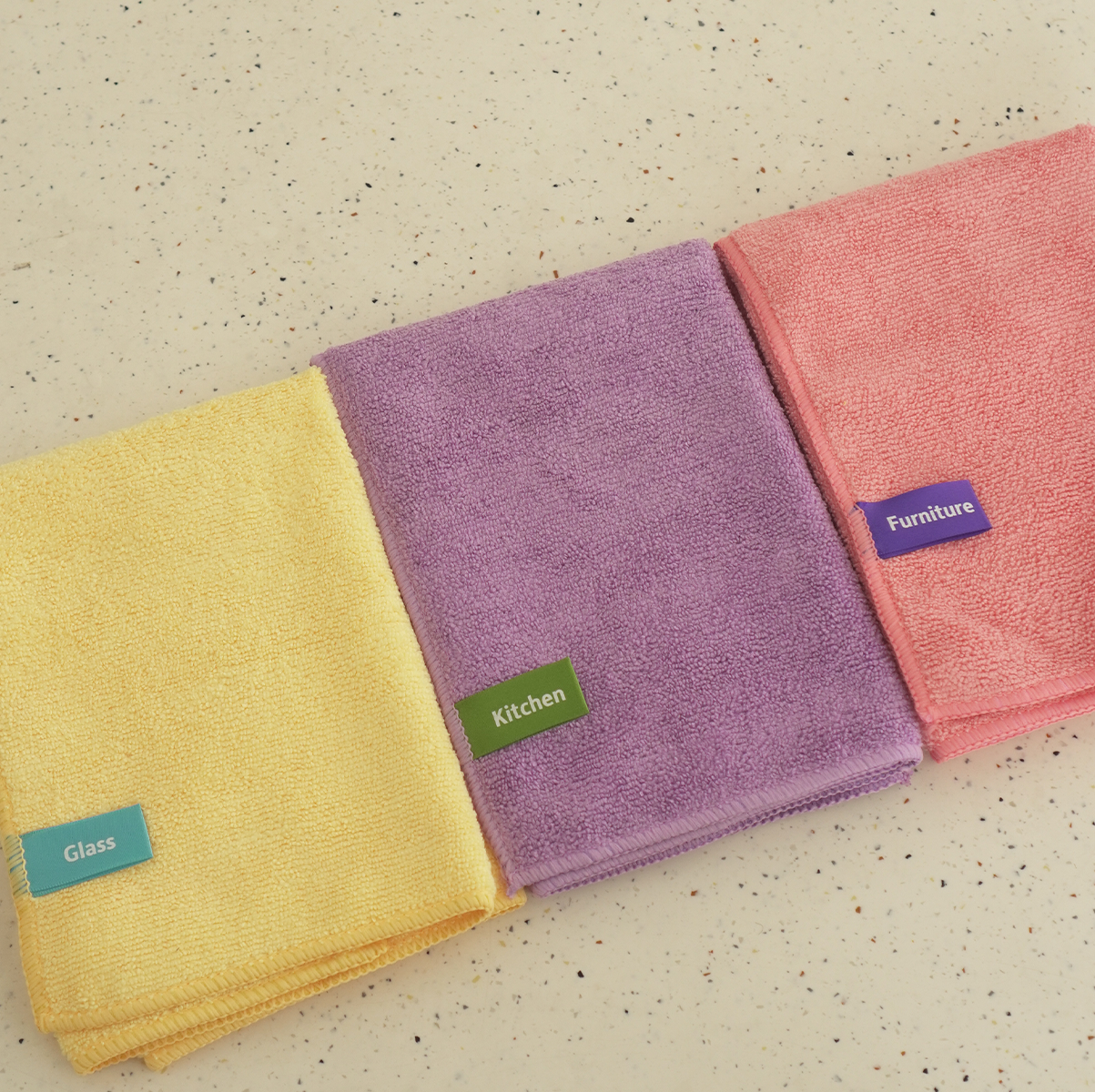 MAIKO Bundling 3pcs - Lap Kain Microfiber Serbaguna Daya Serap Tinggi 360gsm