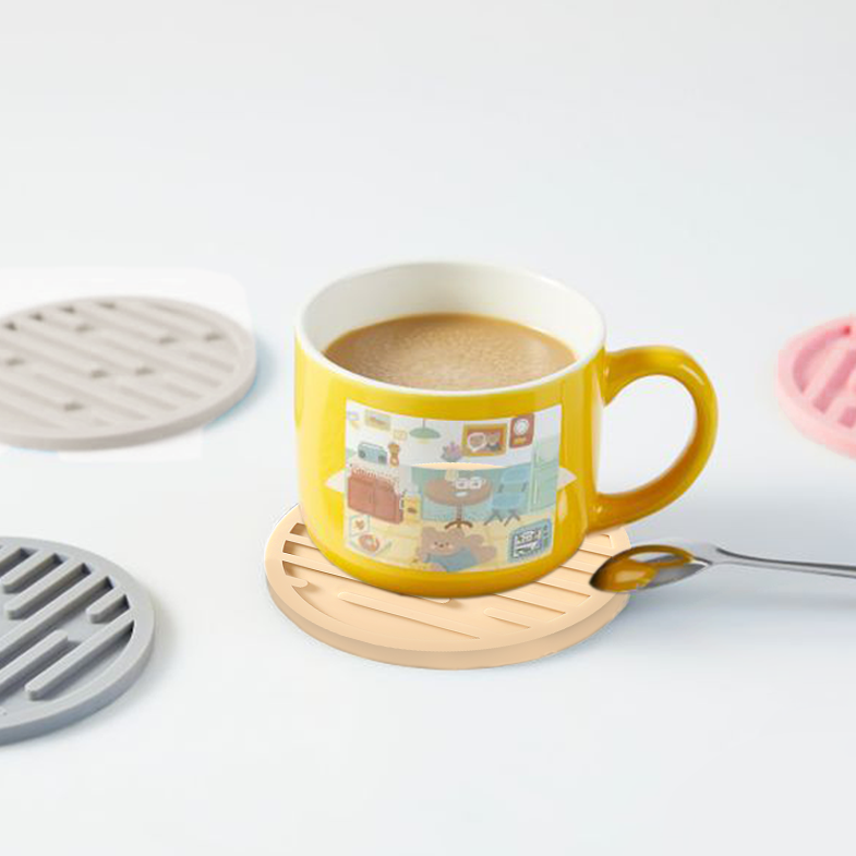 MEIRO - Coaster Alas Gelas Silikon Anti Slip Diameter 10 cm