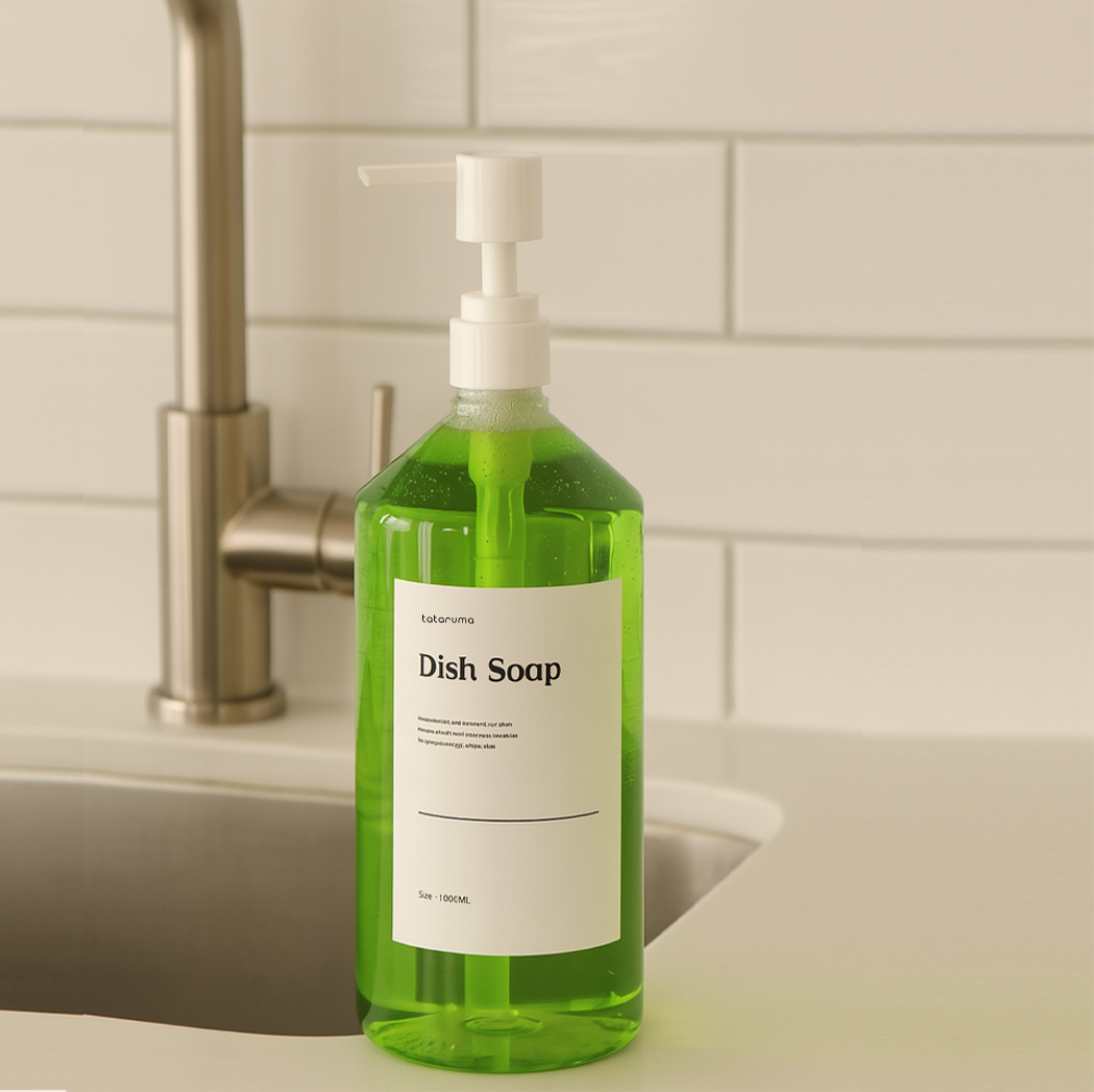 MIKUNA - Botol Pump Refill Plastik 1000ml/1liter Anti Bocor FREE STICKER