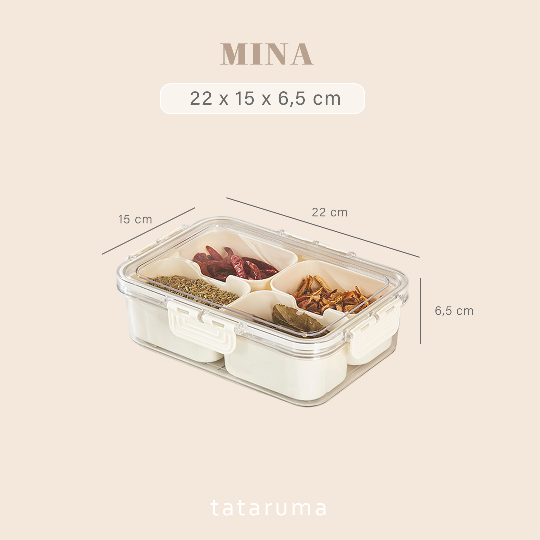MINA - Kotak Box Penyimpanan Sayur Buah Kulkas Dengan Saringan