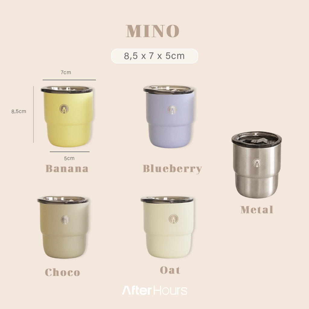 MINO - Tumbler Gelas Stainless 304 Kedap Antibocor 200ml
