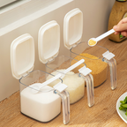 MITSU - Tempat Bumbu Jar Seasoning 3 in 1 dengan Sendok
