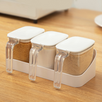 MITSU - Tempat Bumbu Jar Seasoning 3 in 1 dengan Sendok