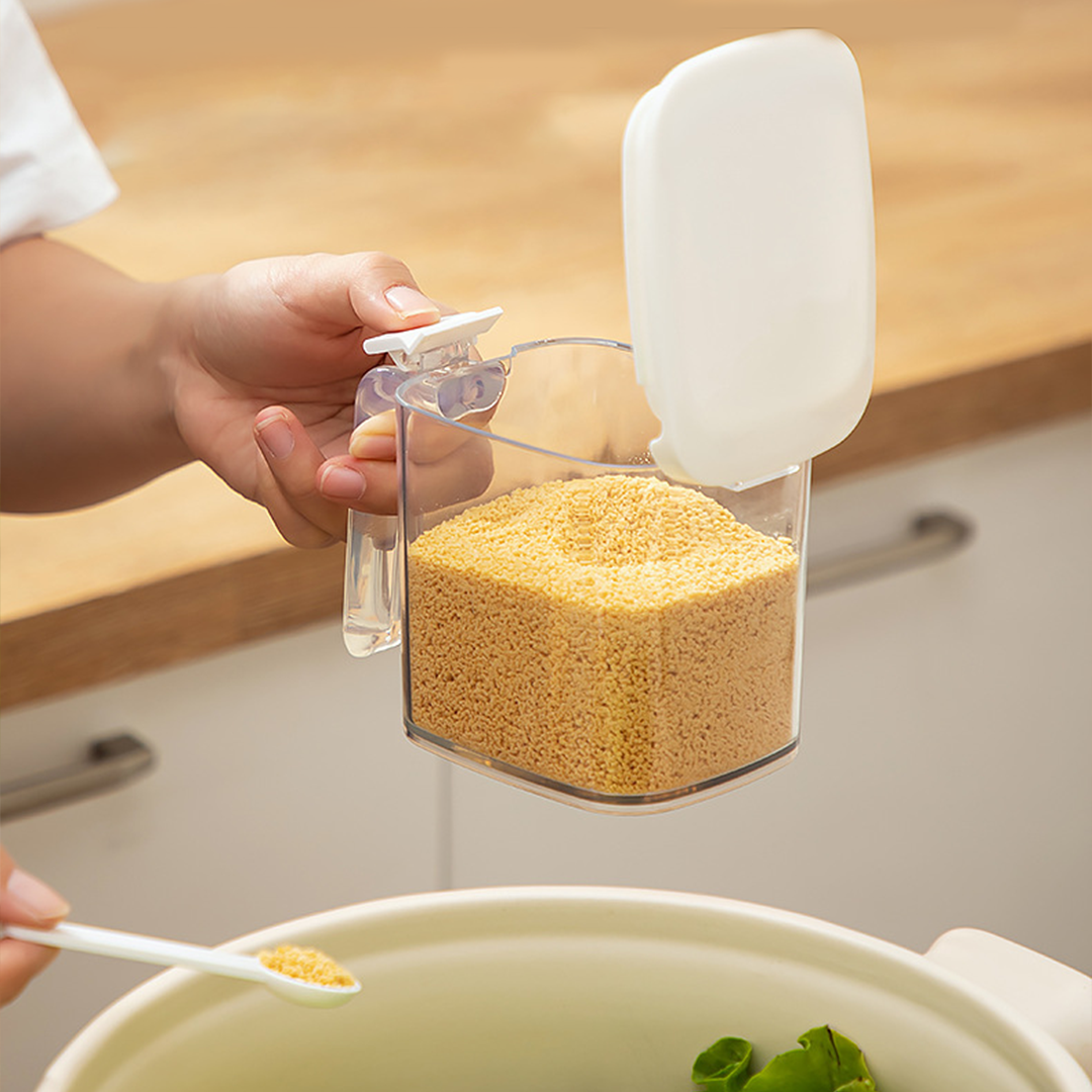 MITSU - Tempat Bumbu Jar Seasoning 3 in 1 dengan Sendok