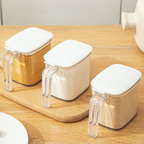MITSU - Tempat Bumbu Jar Seasoning 3 in 1 dengan Sendok