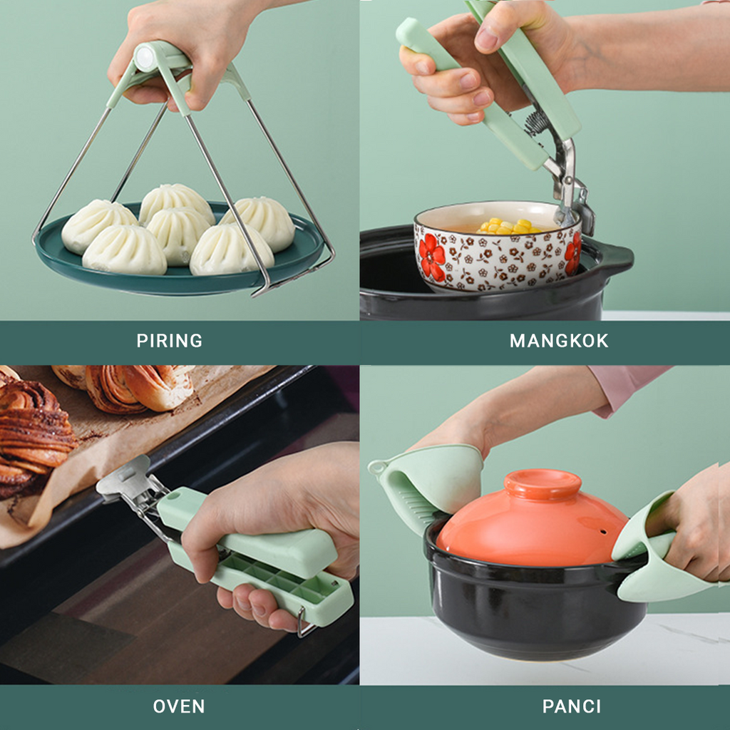 MIZU- Penjepit Panci Piring Mangkok Anti Panas Capitan Serbaguna