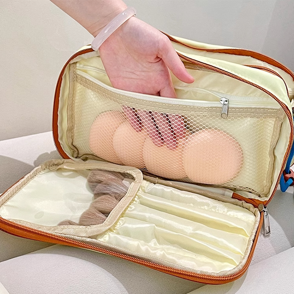 MORRI - Pouch Premium Tas Makeup Kosmetik Toiletries Jumbo Lightweight Travel Organizer Storage Cosmetic Bag