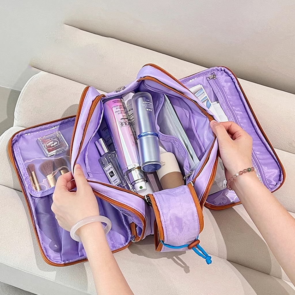 MORRI - Pouch Premium Tas Makeup Kosmetik Toiletries Jumbo Lightweight Travel Organizer Storage Cosmetic Bag