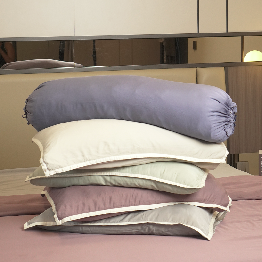 SORA Calla Bedding Set - Premium Bamboo Lyocell 300TC Fitted Bed Sheet Pillow Case Bolster