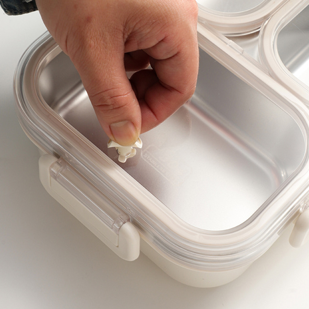 MUJI SMALL - Lunch Box Stainless 304 Sekat Kotak Bekal Anti Bocor Tumpah