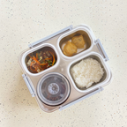 MUJI - Lunch Box Stainless 304 4 Sekat Kotak Bekal Anti Bocor Tumpah dengan Mangkuk