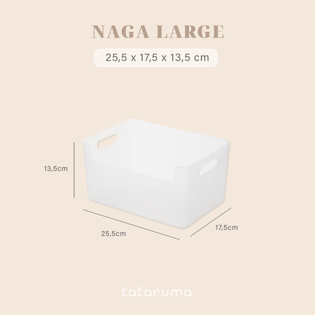 NAGA - Storage Organizer Kotak Penyimpanan Container Multifungsi Keranjang Serbaguna