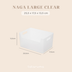 NAGA - Storage Organizer Kotak Penyimpanan Container Multifungsi Keranjang Serbaguna