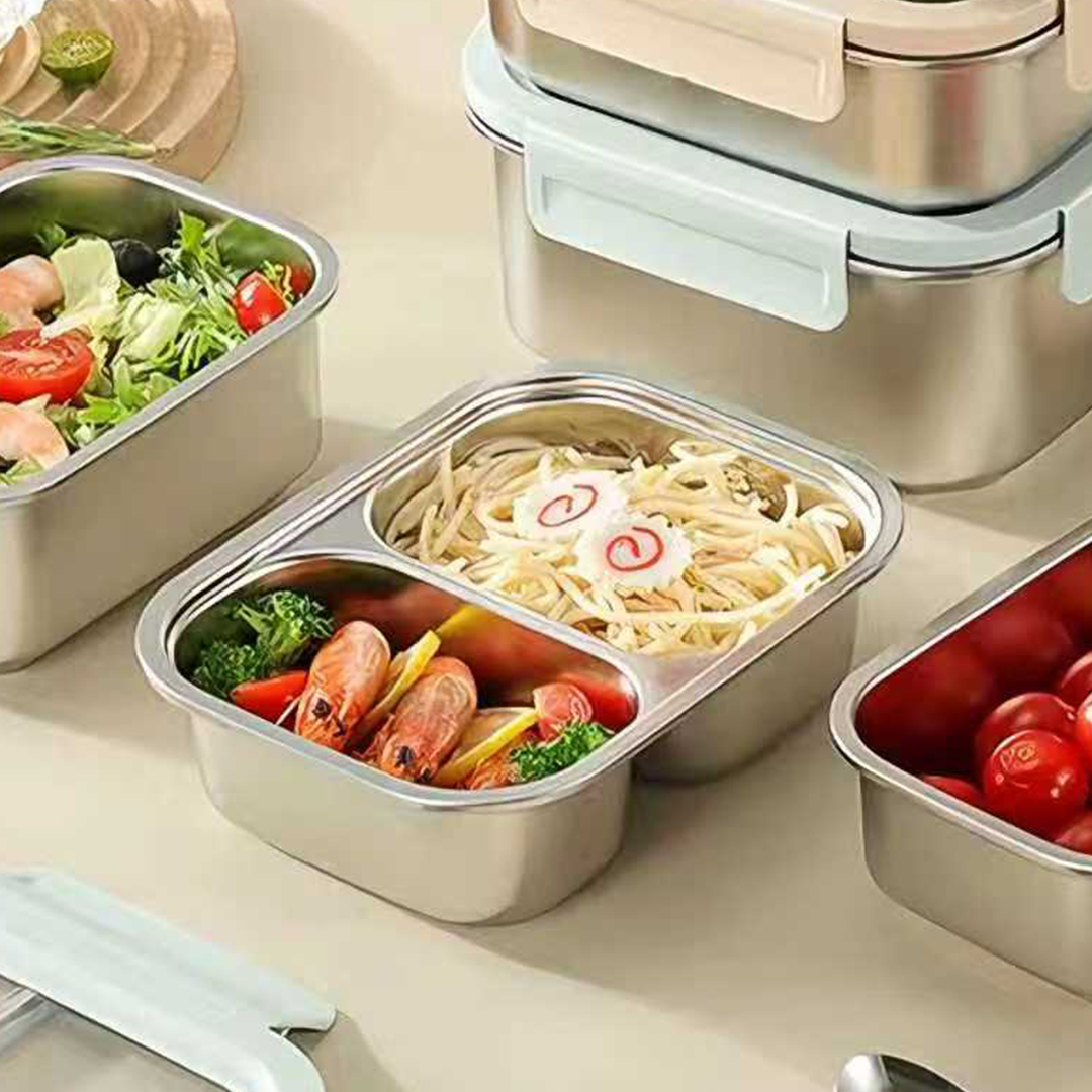 NASHI - Lunch Box Stainless 316 Sekat Kotak Bekal Anti Bocor Tumpah