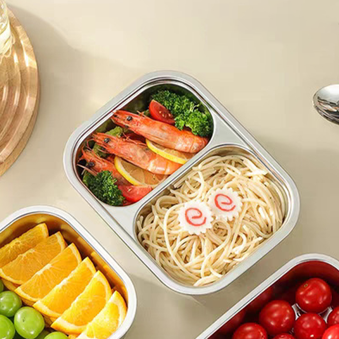 NASHI - Lunch Box Stainless 316 Sekat Kotak Bekal Anti Bocor Tumpah