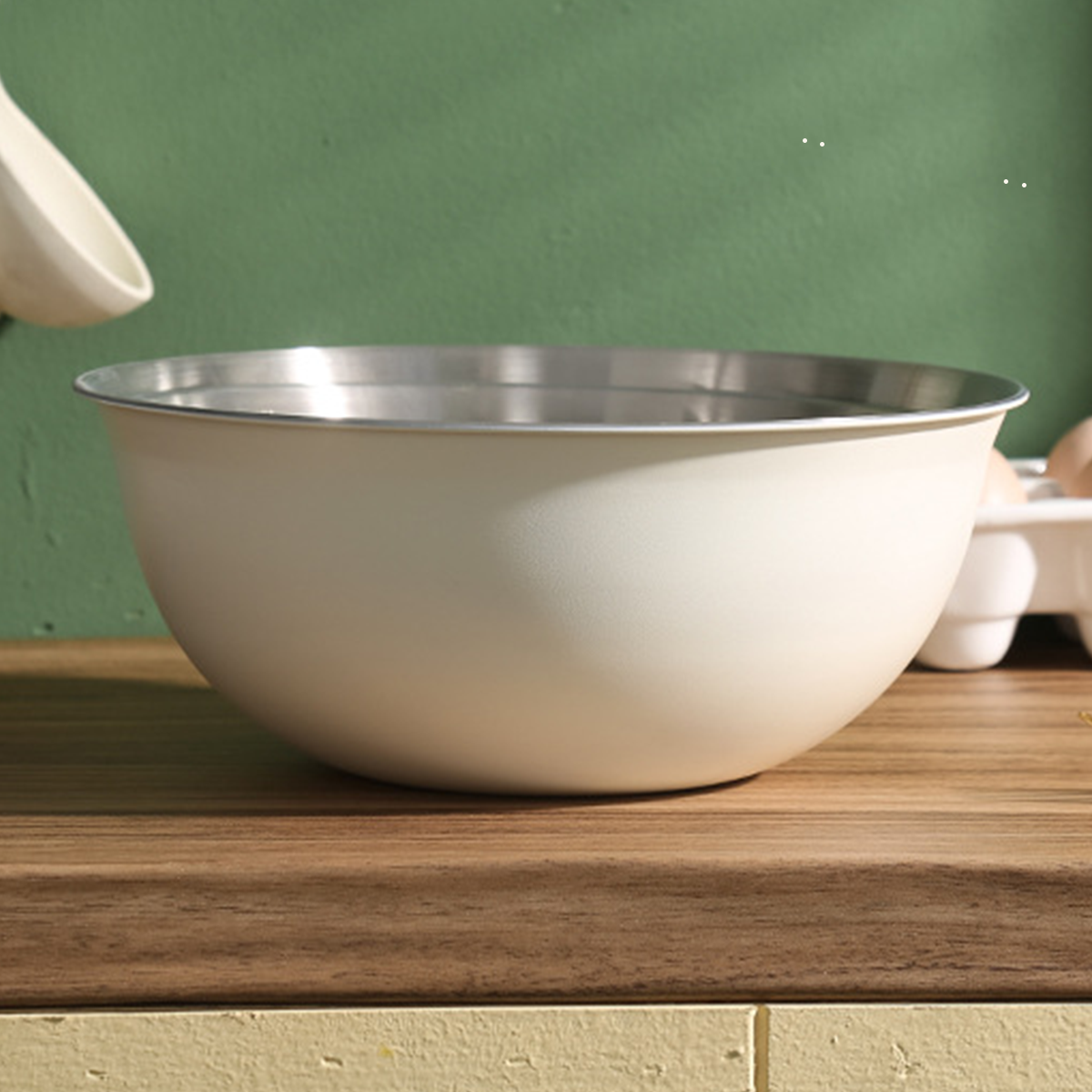 NAWA - Bowl Stainless 304 Colander Strainer Mixing Serbaguna Baking/Adonan/Minyak/Food Prep