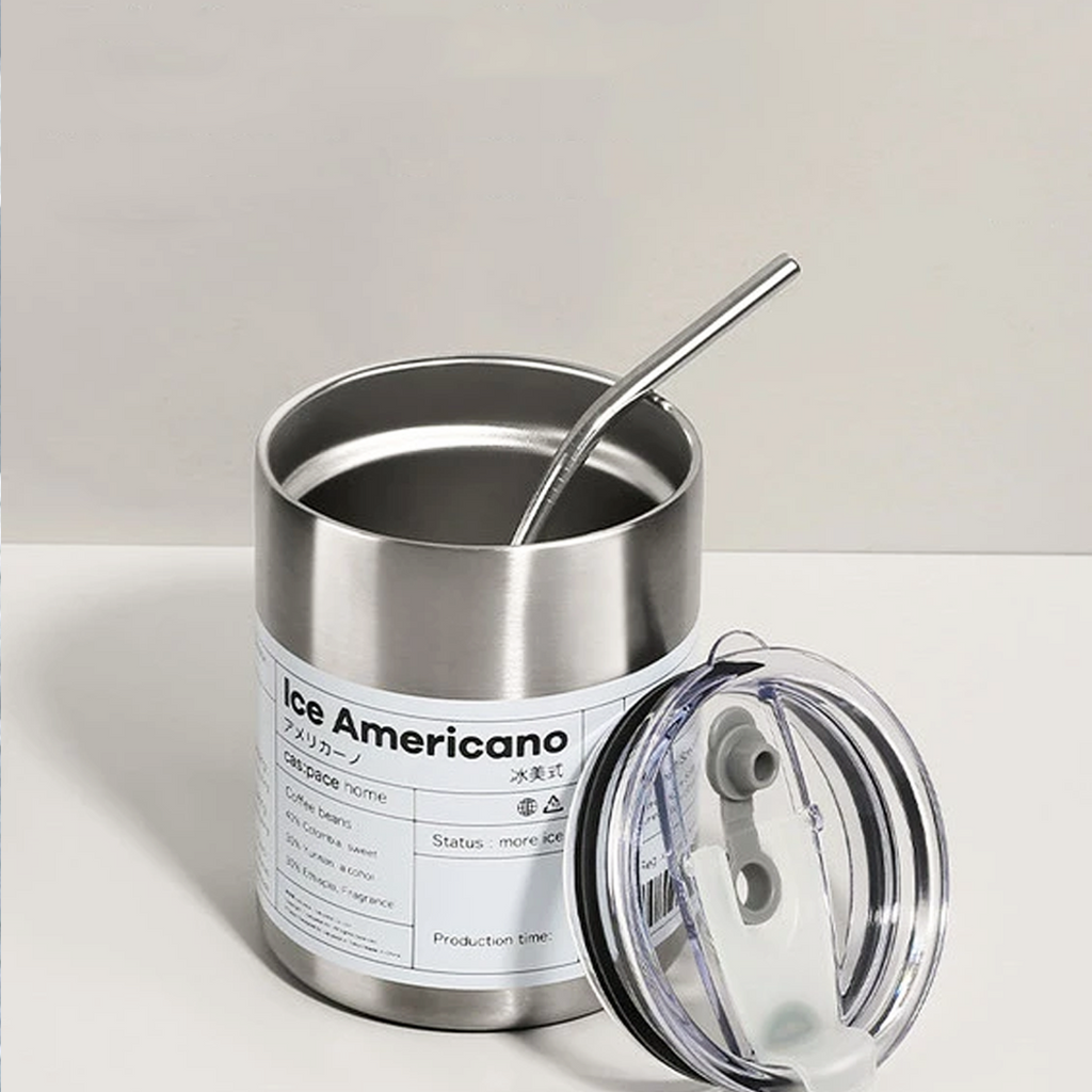 NESPRO -Tumbler Full Stainless Steel 304 Estetik Kedap Tahan Panas Dingin Gratis Sedotan