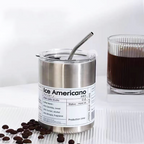 NESPRO -Tumbler Full Stainless Steel 304 Estetik Kedap Tahan Panas Dingin Gratis Sedotan