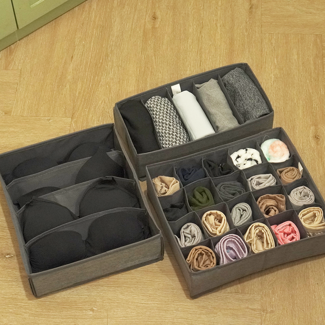 NEW DOSU SEKAT - Storage Organizer Lemari Pakaian dengan Sekat Bisa Ditumpuk