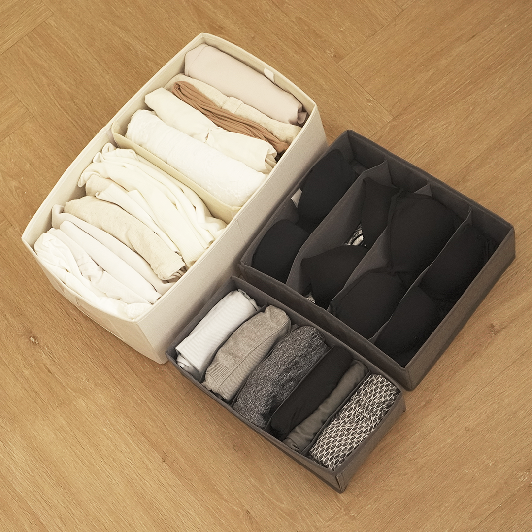 NEW DOSU SEKAT - Storage Organizer Lemari Pakaian dengan Sekat Bisa Ditumpuk