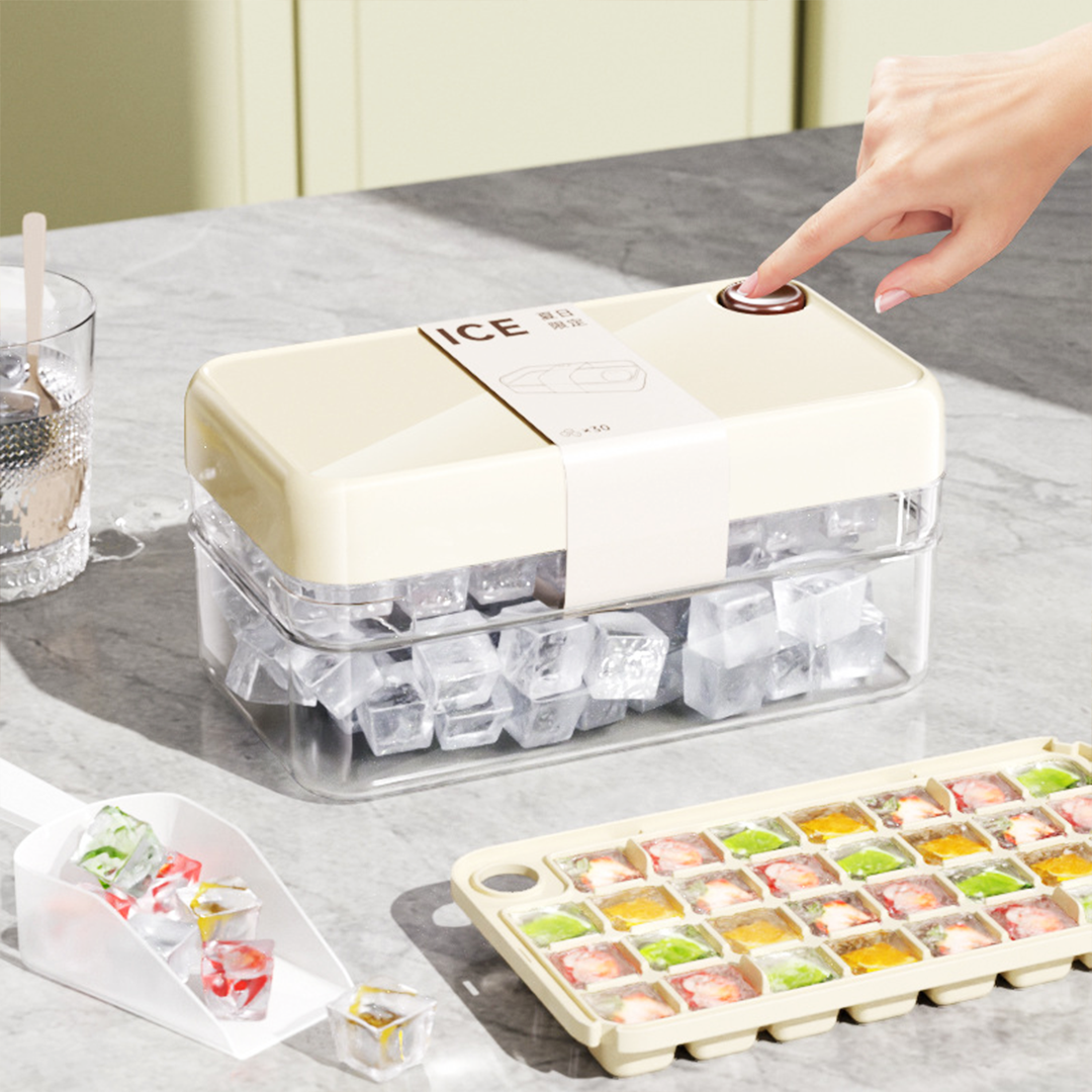 TATARUMA Hokkaido - Ice Cube Maker Press Tekan 2 Tingkat Cetakan Es Batu Food Grade