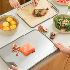 NEW CHOPPU - Talenan Premium 2 Sisi dengan Pengasah Pisau Anti Bakteri Cutting Chopping Board