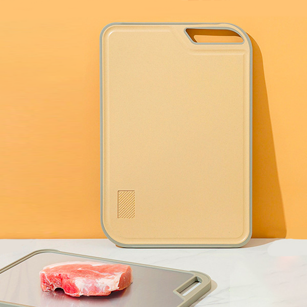 NEW CHOPPU - Talenan Premium 2 Sisi dengan Pengasah Pisau Anti Bakteri Cutting Chopping Board