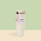 NEW DINO -Tumbler Vakum Jumbo 1200ml SS 304 dengan Handle Tahan Panas Dingin