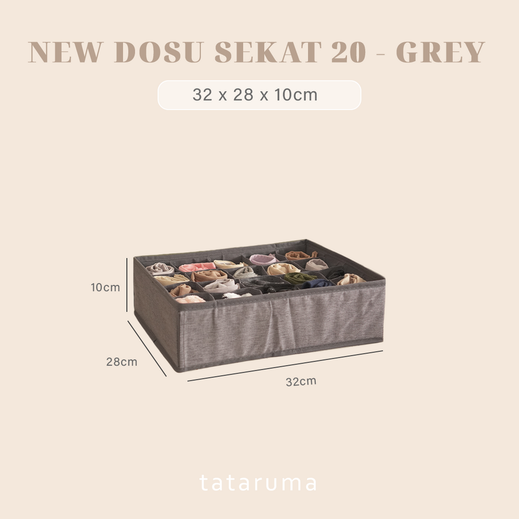 NEW DOSU SEKAT - Storage Organizer Lemari Pakaian dengan Sekat Bisa Ditumpuk