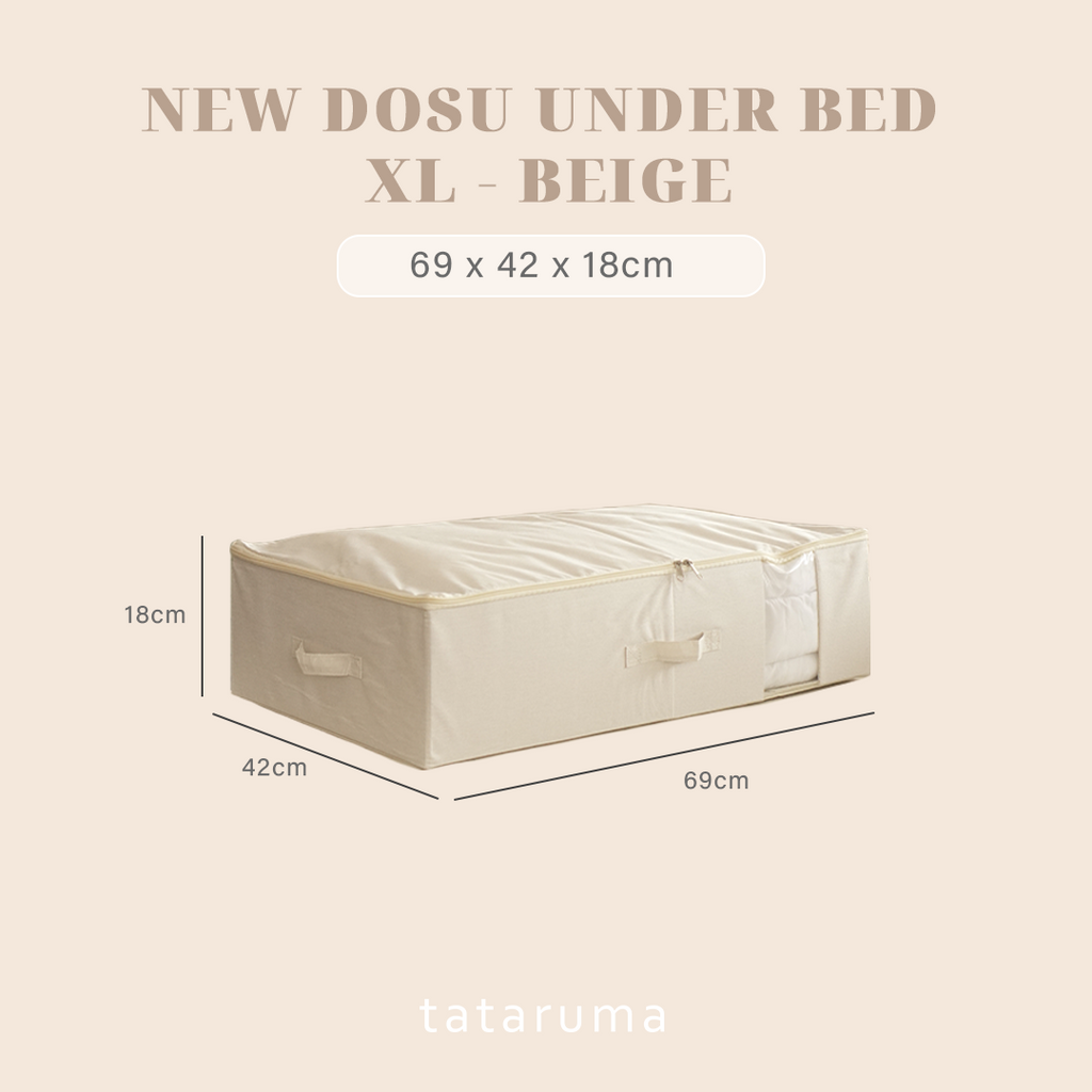 NEW DOSU UNDER BED - Storage Box Organizer Jumbo dengan tutup Bersleting