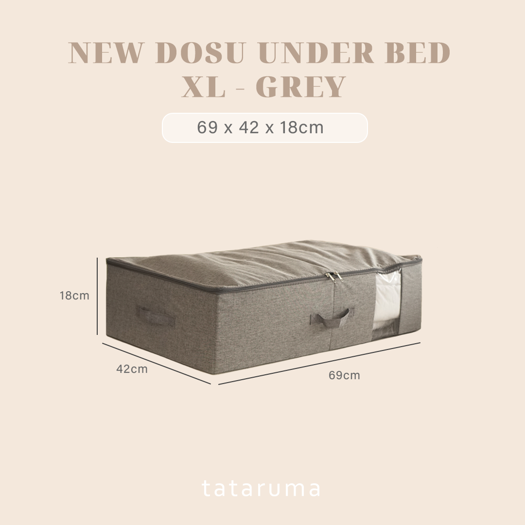 NEW DOSU UNDER BED - Storage Box Organizer Jumbo dengan tutup Bersleting