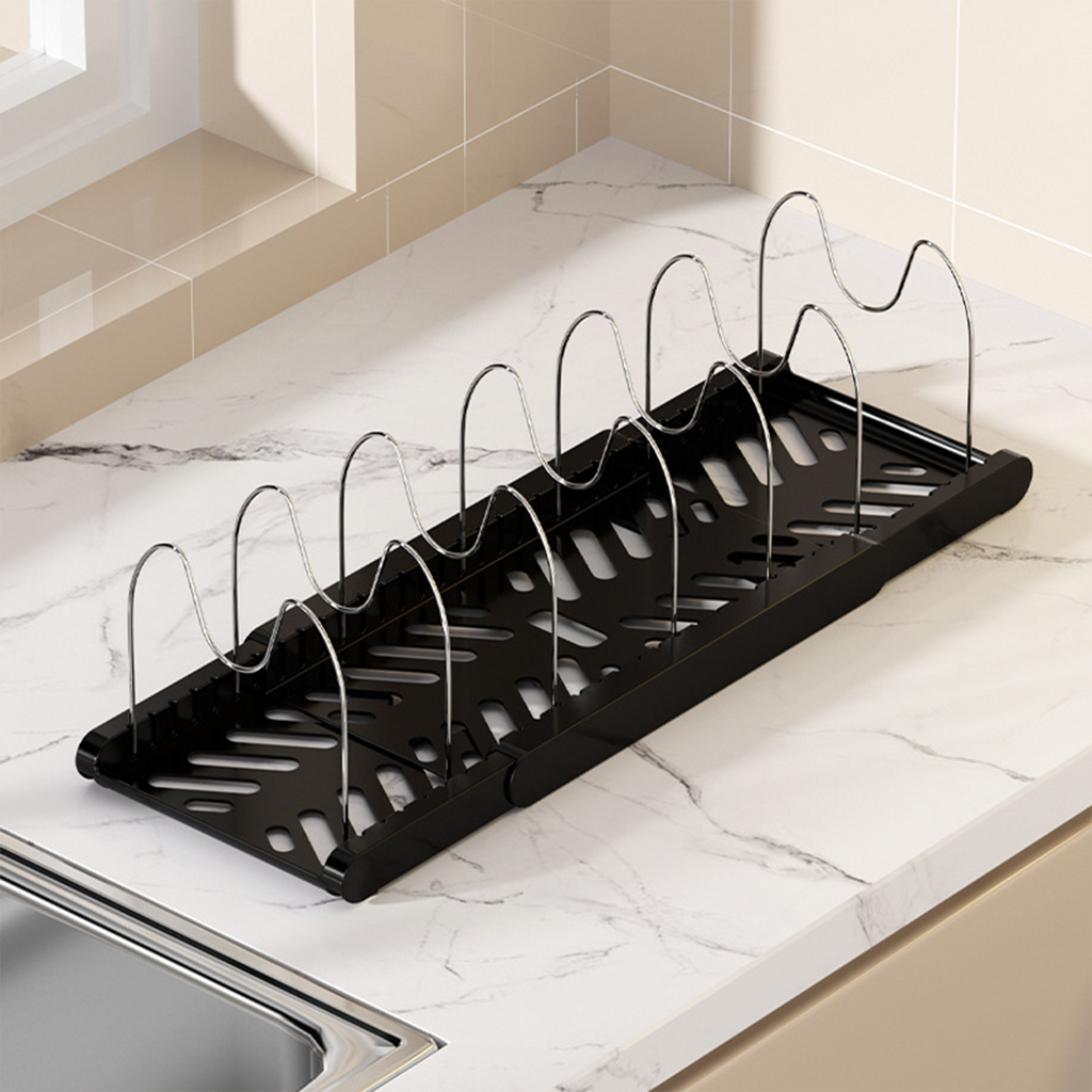 NEW TOKKU -  Rak Panci Dapur Adjustable Multifungsi Kitchen Rack Talenan Tutup Panci Pan Kabinet Lemari Countertop
