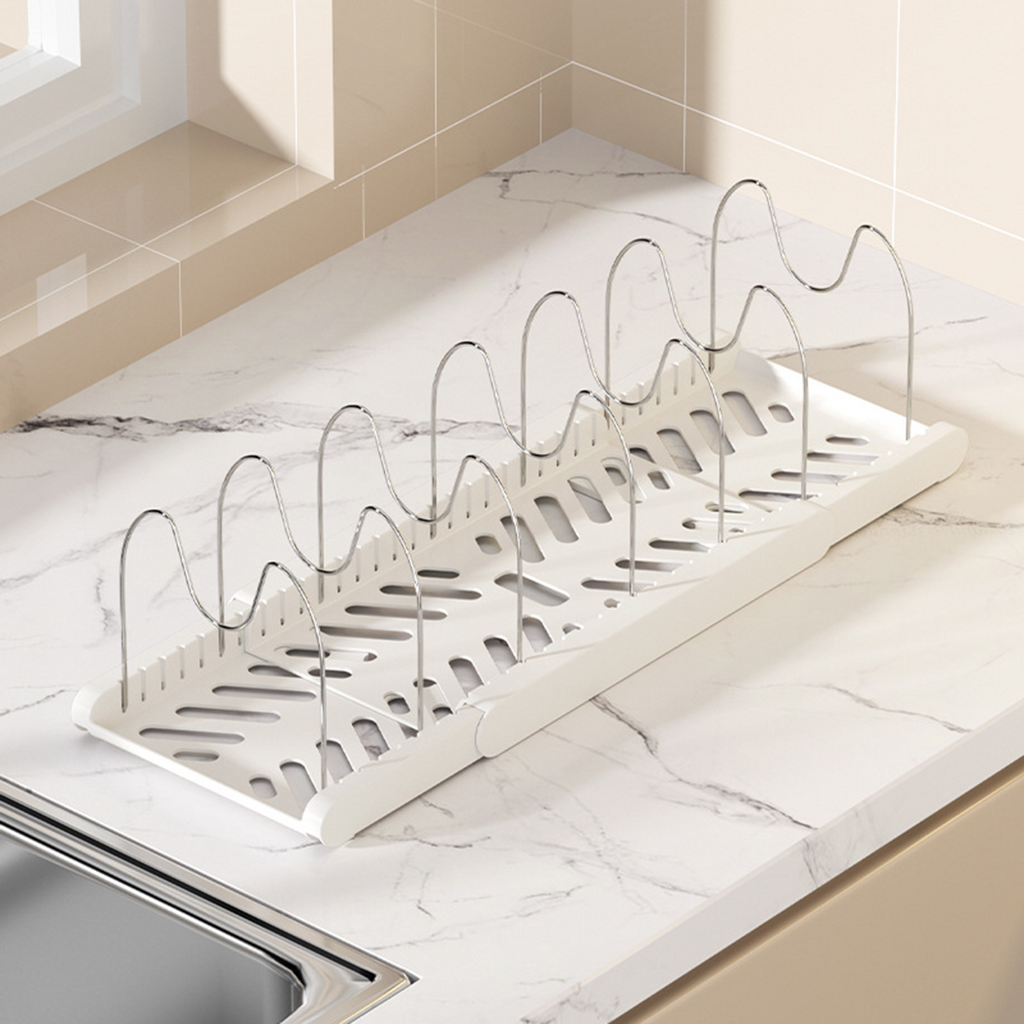 NEW TOKKU -  Rak Panci Dapur Adjustable Multifungsi Kitchen Rack Talenan Tutup Panci Pan Kabinet Lemari Countertop