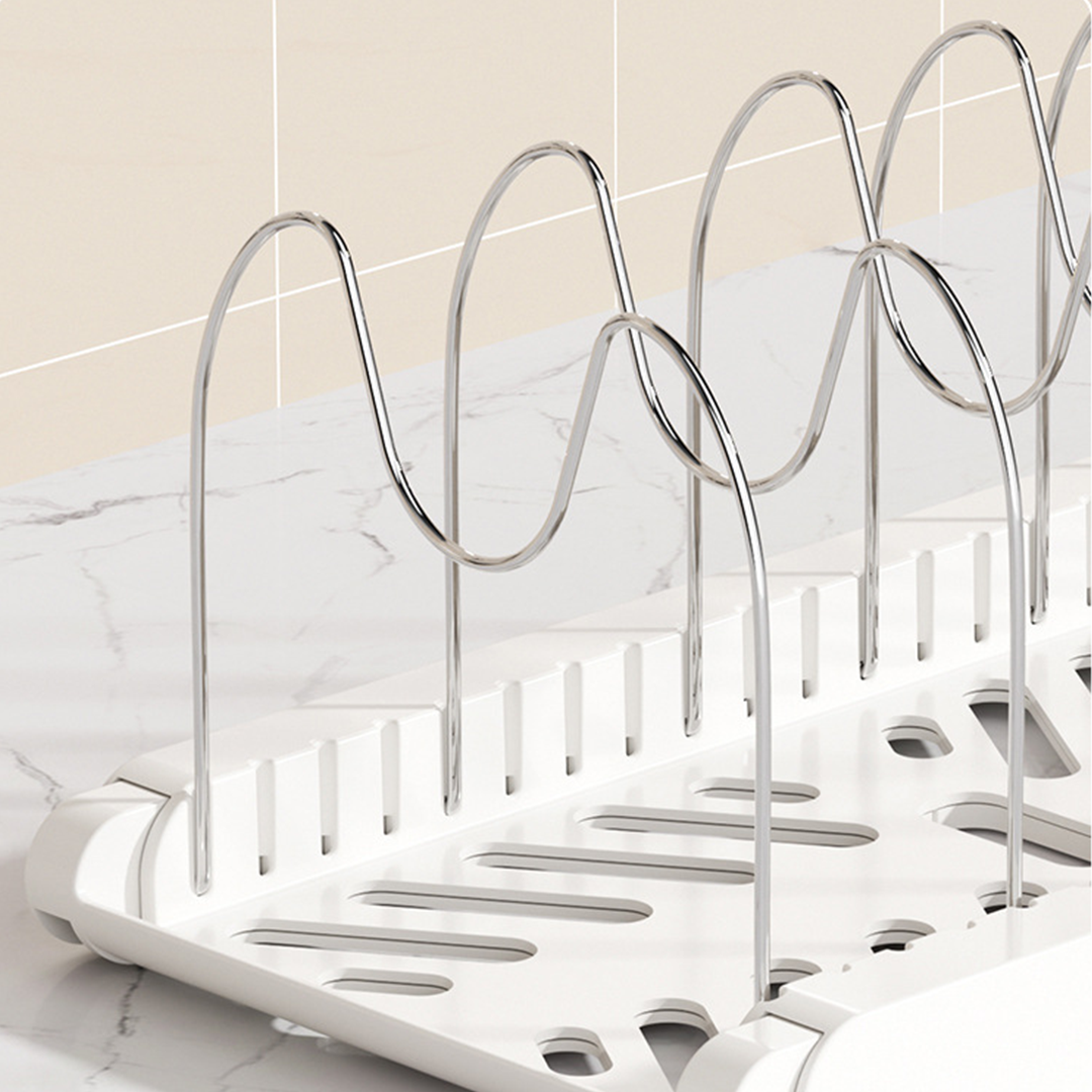 NEW TOKKU -  Rak Panci Dapur Adjustable Multifungsi Kitchen Rack Talenan Tutup Panci Pan Kabinet Lemari Countertop