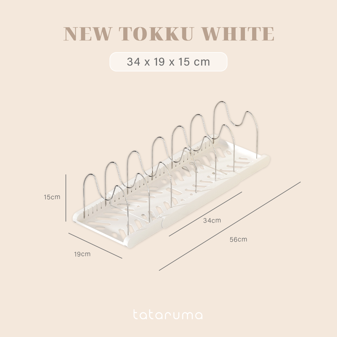 NEW TOKKU -  Rak Panci Dapur Adjustable Multifungsi Kitchen Rack Talenan Tutup Panci Pan Kabinet Lemari Countertop