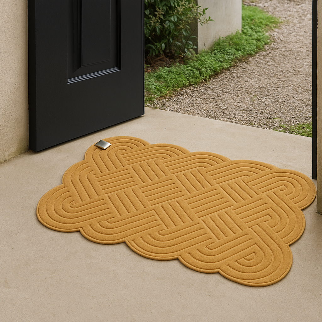 NEW  UMOTTO - Keset Non-slip Outdoor Depan Pintu Rubber tebal  Motif Estetik