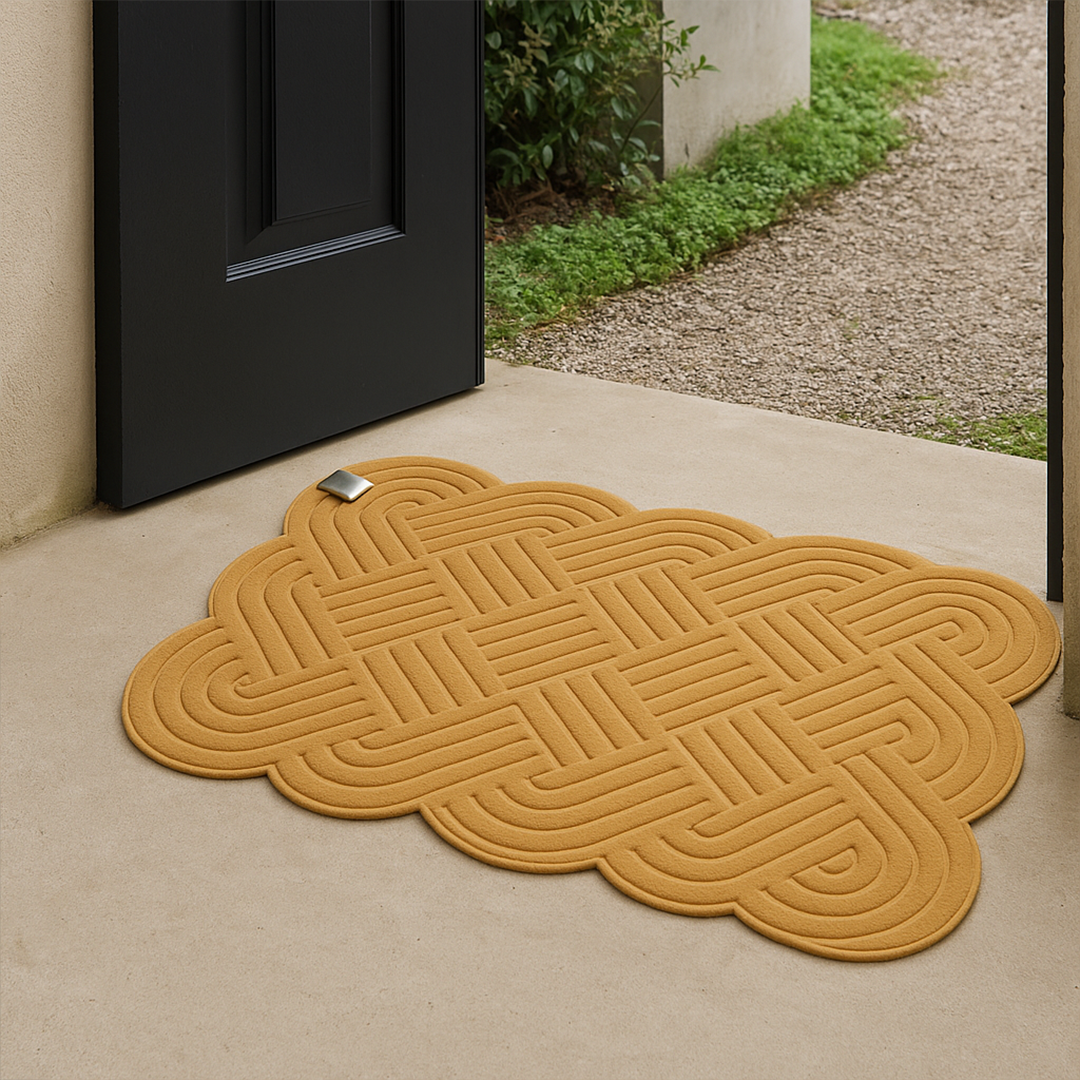 NEW  UMOTTO - Keset Non-slip Outdoor Depan Pintu Rubber tebal  Motif Estetik